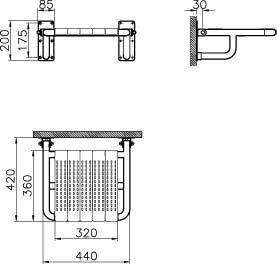 320-3015 katlanabilir duş oturağı - 2