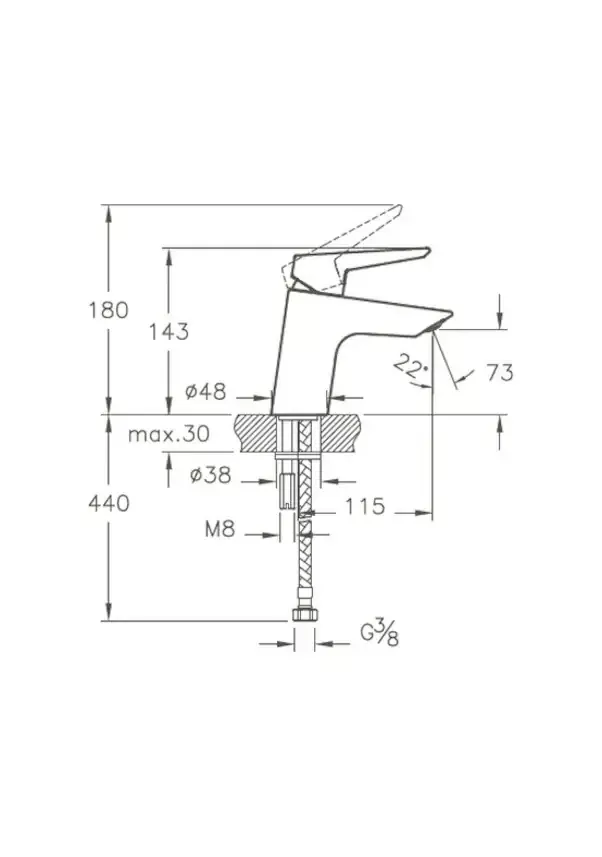 Artema A42440 Solid S Lavabo Bataryası - 2