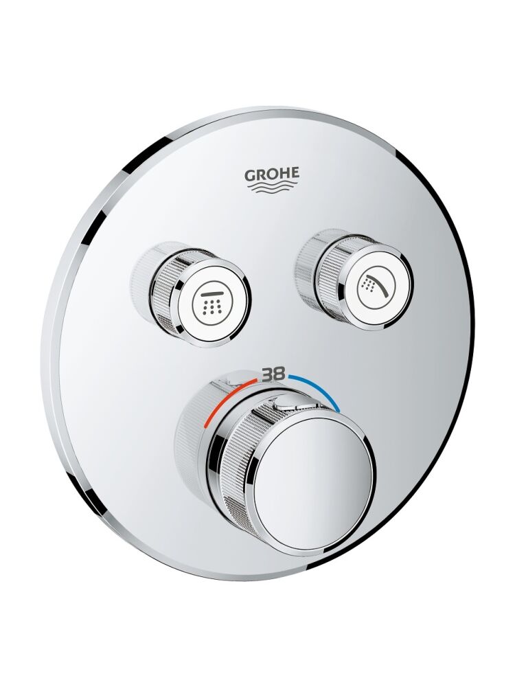 Grohe Grohtherm Smartcontrol Çift Yönlü Ankastre Termostatik Duş Bataryası - 29119000 - 1