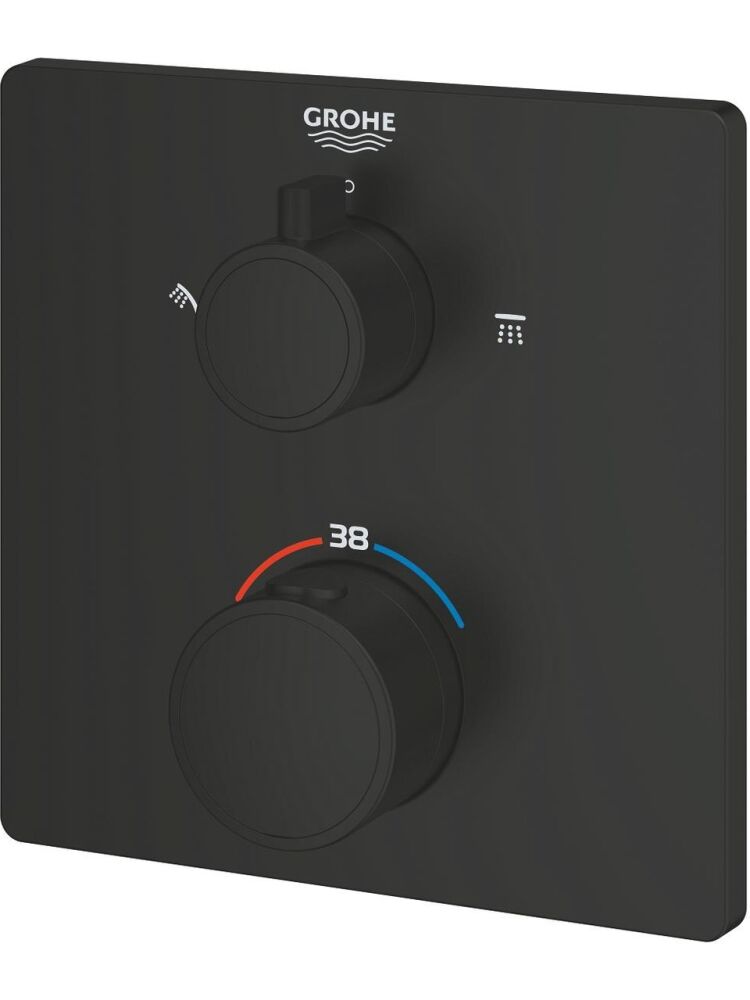Grohe Grohtherm Termostatik Banyo/duş Bataryası 2 Çıkışlı Divertörlü - 1022092430 - 2