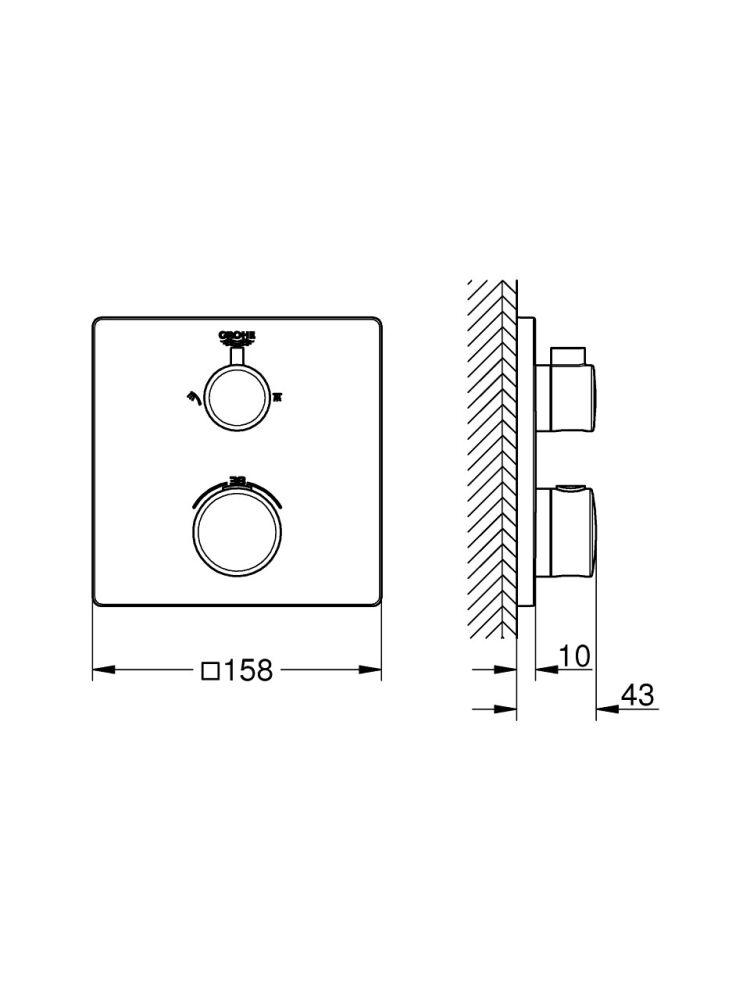 Grohe Grohtherm Termostatik Banyo/duş Bataryası 24079000 - 2
