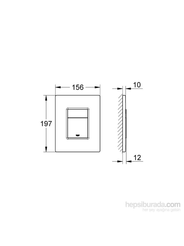 Grohe Skate Cosmopolitan Gömme Rezervuar Kumanda Paneli - 38732000 - 2