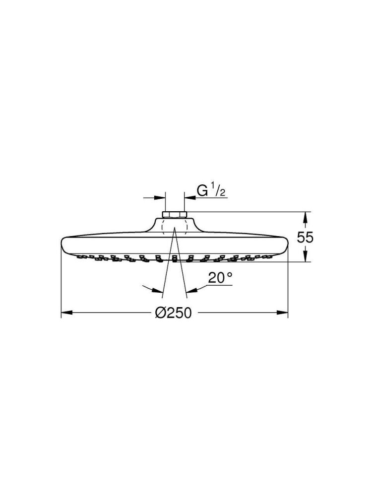 Grohe Tempesta 250 Tepe Duşu 1 Akışlı 26662000 - 3