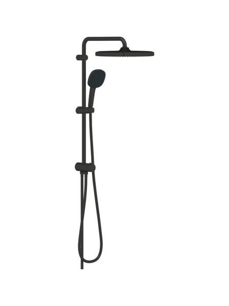 Grohe Tempesta System 250 Cube Duvar Bağlantılı, Divertörlü Duş Sistemi Mat Siyah - 269772431 - Grohe