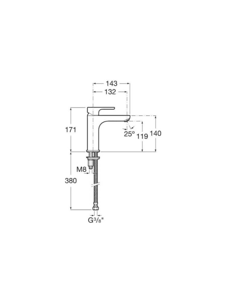 Roca L20 Cold Start Lavabo Bataryası Krom A5A3B09C00 - 2