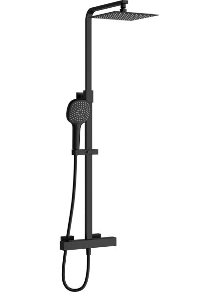 VitrA Artema Aquaheat A4720236 Bliss S 230 Duş Sitemi, Mat Siyah - Vitra