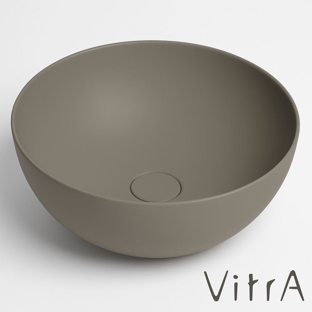 Vitra Outline Yuvarlak Çanak Lavabo, 40 cm Vizon 5992B450-0016 - 1