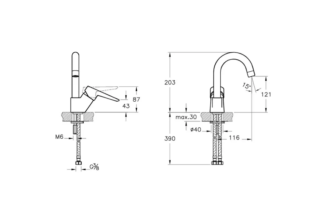 VitrA Solid S Lavabo Bataryası A42442 - 2